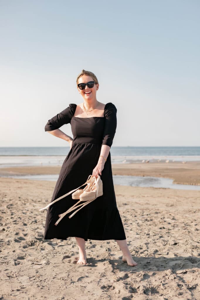 Reformation Cyprus Dress on the Beach