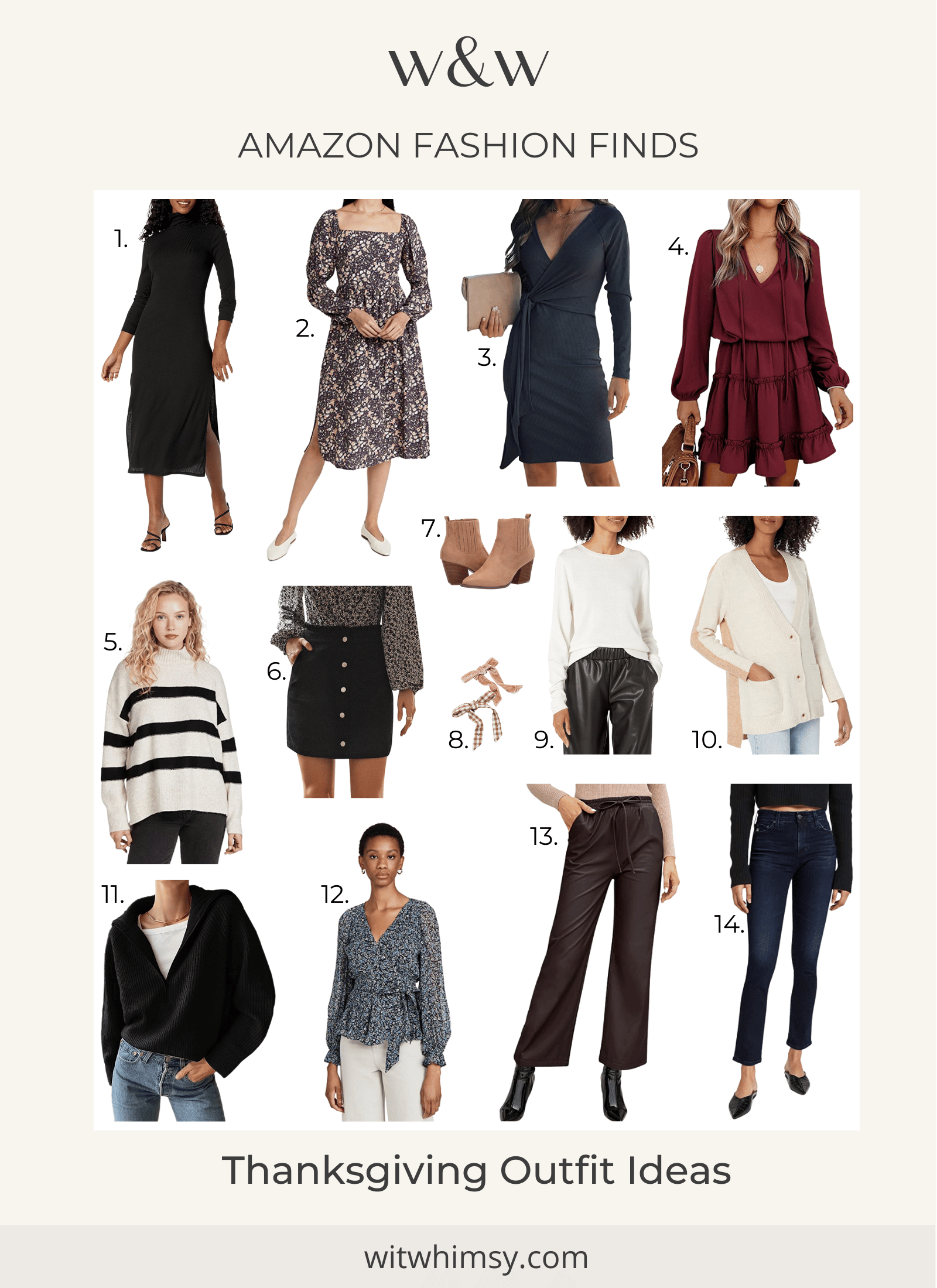 Thanksgiving Outfit Ideas from Amazon Fashion - wit & whimsy