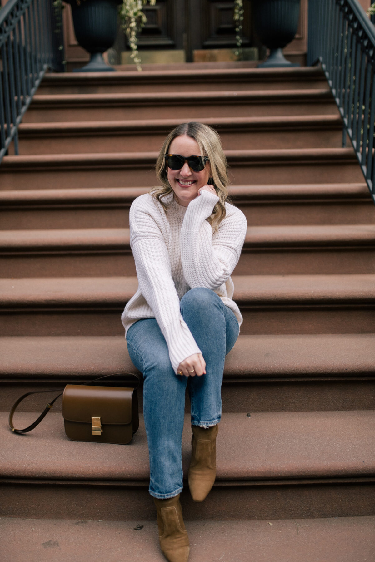 LaLigne Toujours Sweater Inez Boots Celine Bag