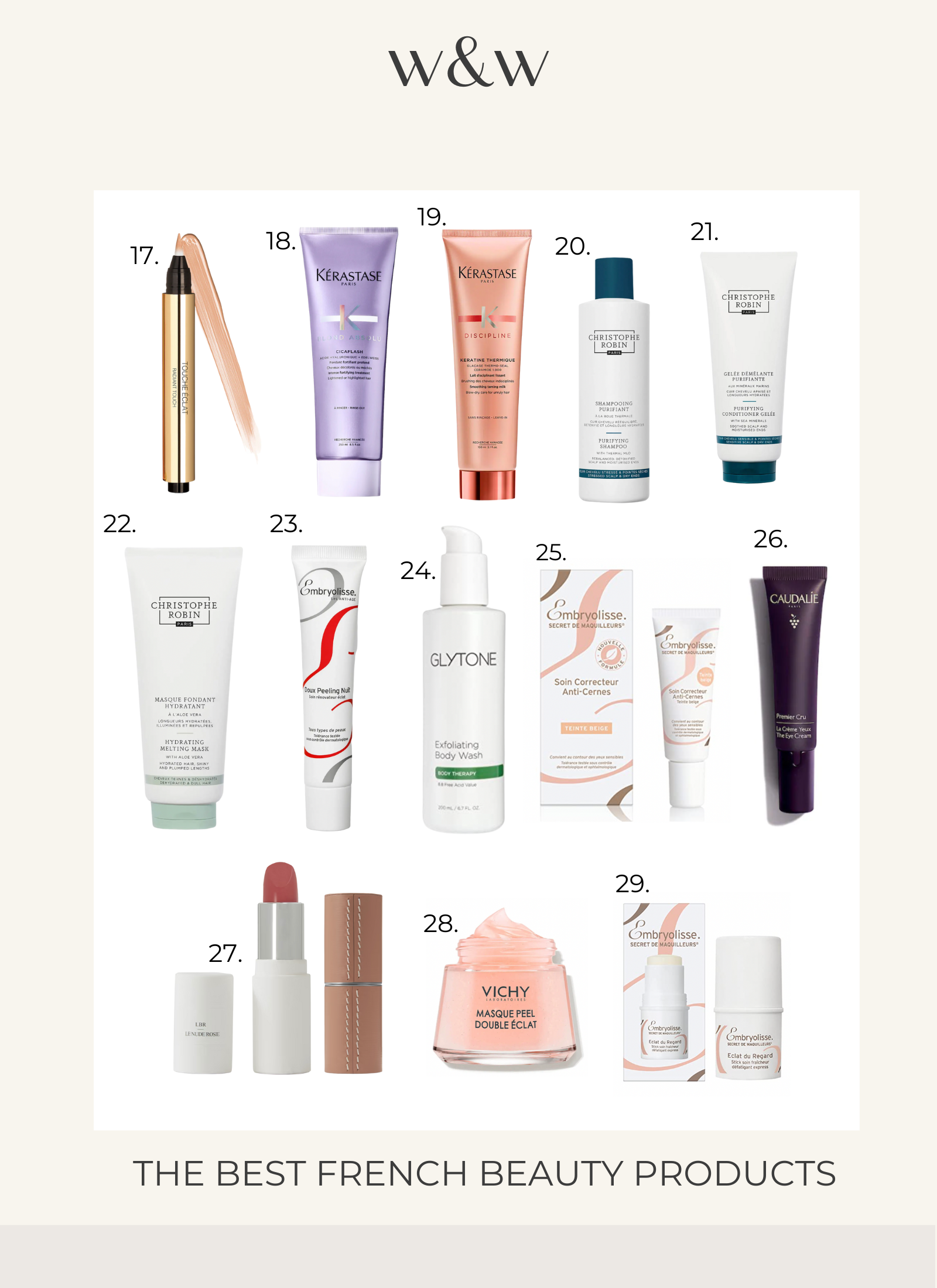 French Beauty Products