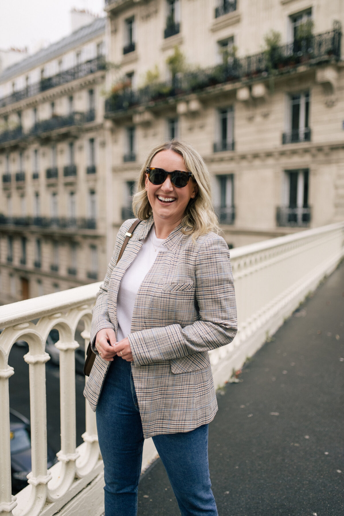 Veronica Beard Plaid Blazer in Paris