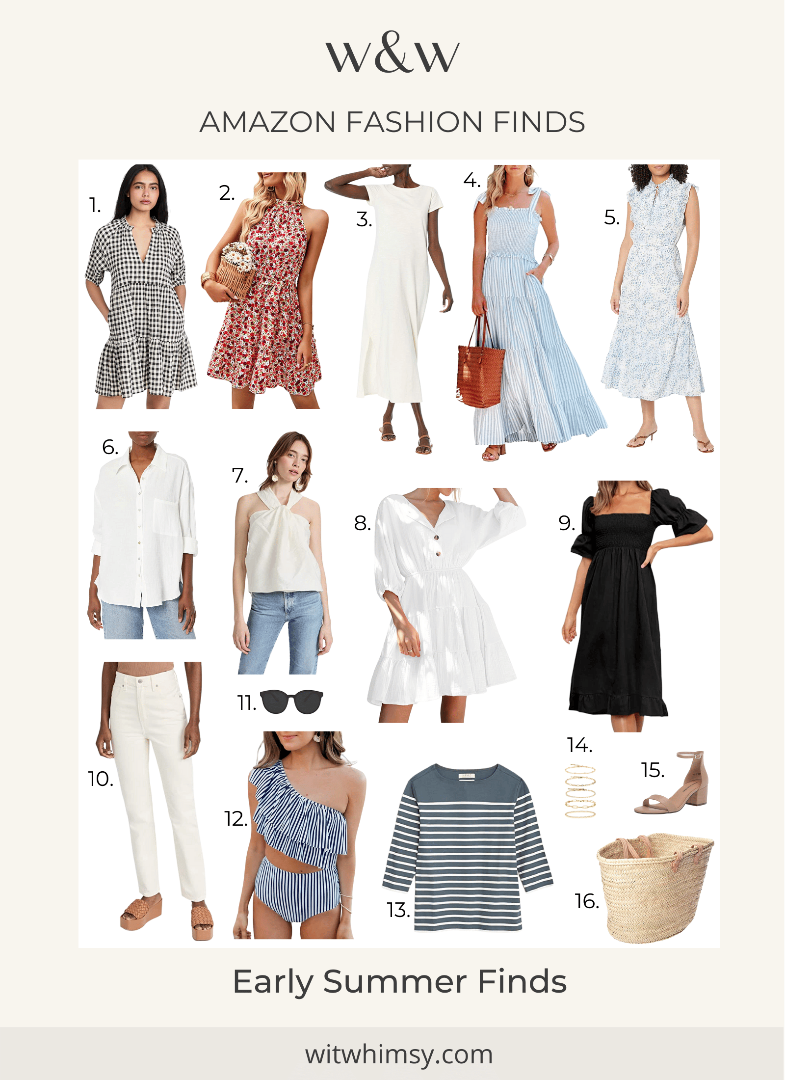 New Early Summer Finds from  Fashion - wit & whimsy