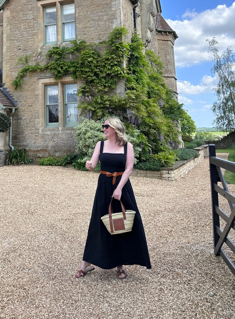 Reformation Dress Summer Outfit Cotswolds