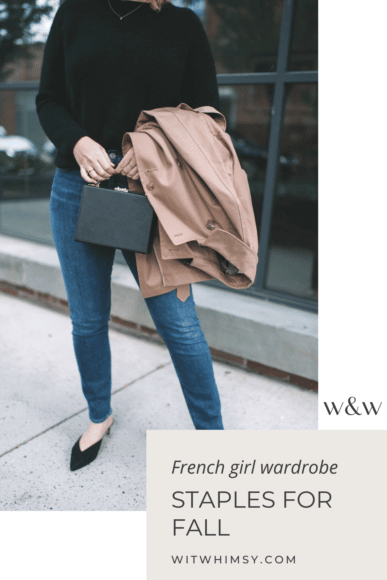 French girl wardrobe staples for fall | wit & whimsy