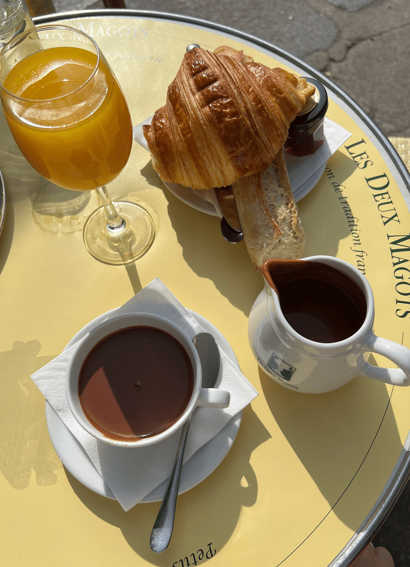 Les Deux Magots Breakfast Paris