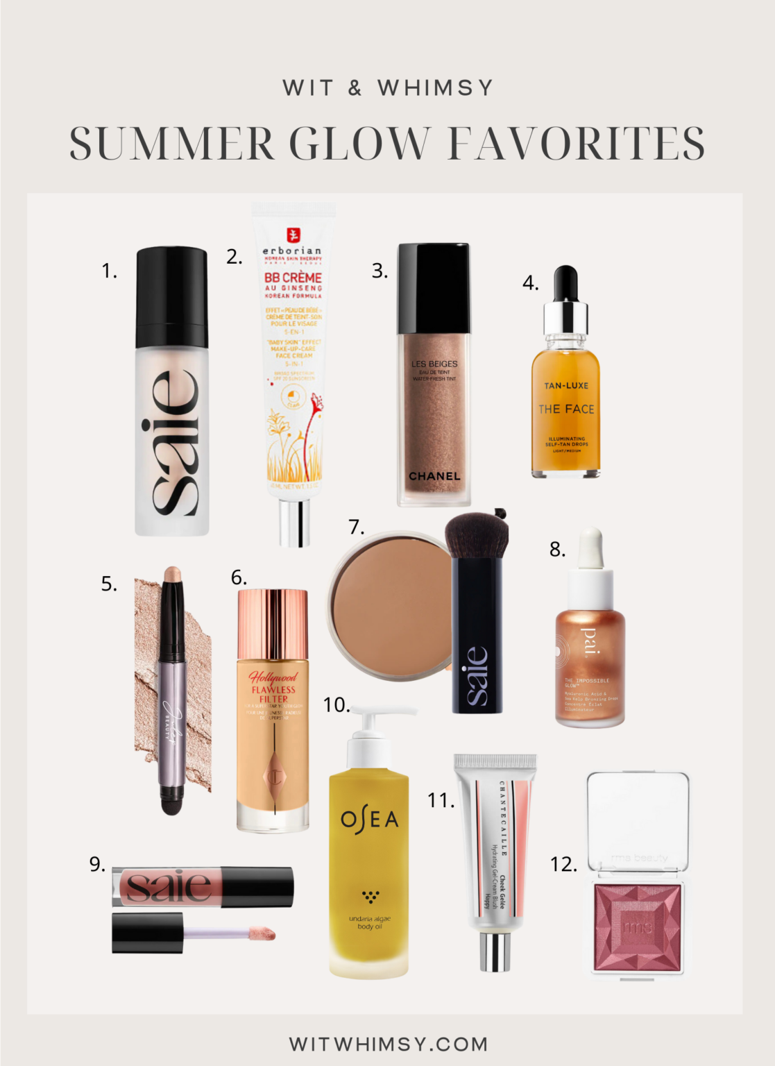 The Best Products for a Summer Glow - wit & whimsy