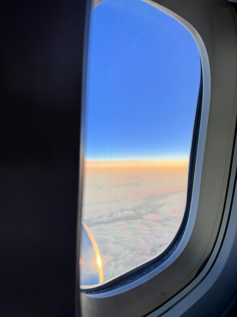 plane window seat view
