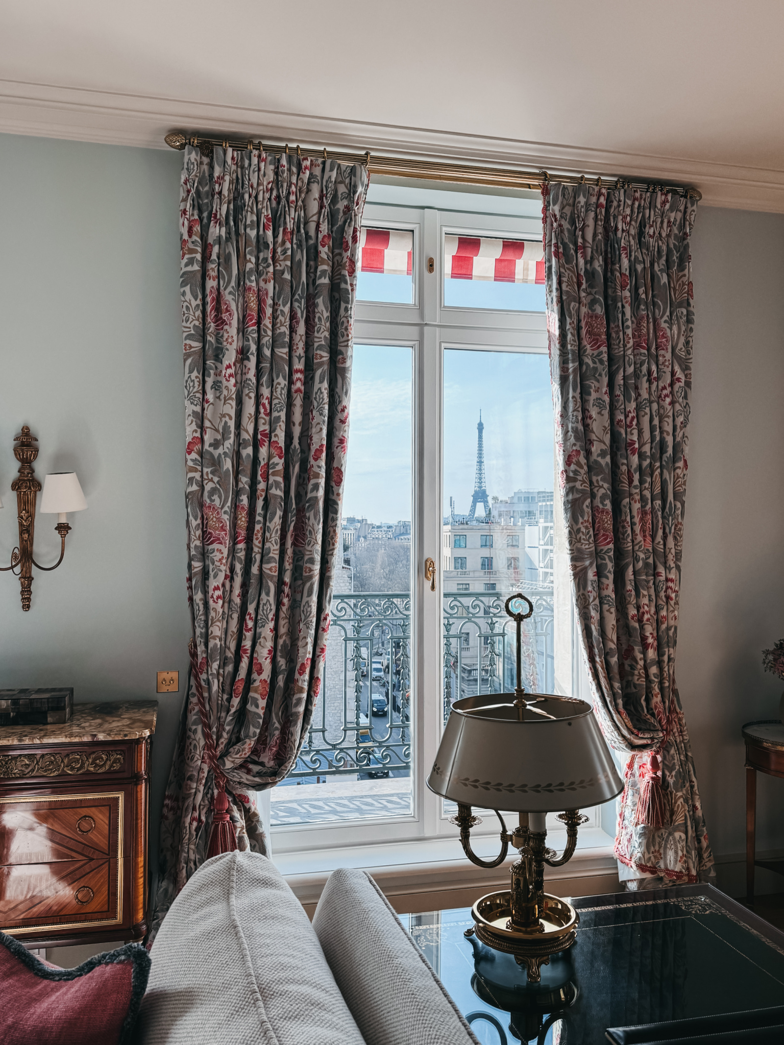 Paris Eiffel Tower Hotel Room