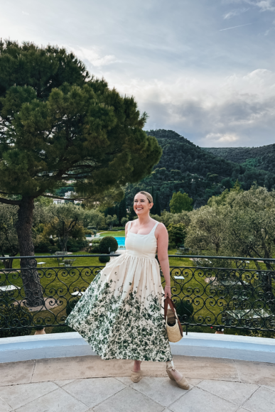 Floral dress in Provence