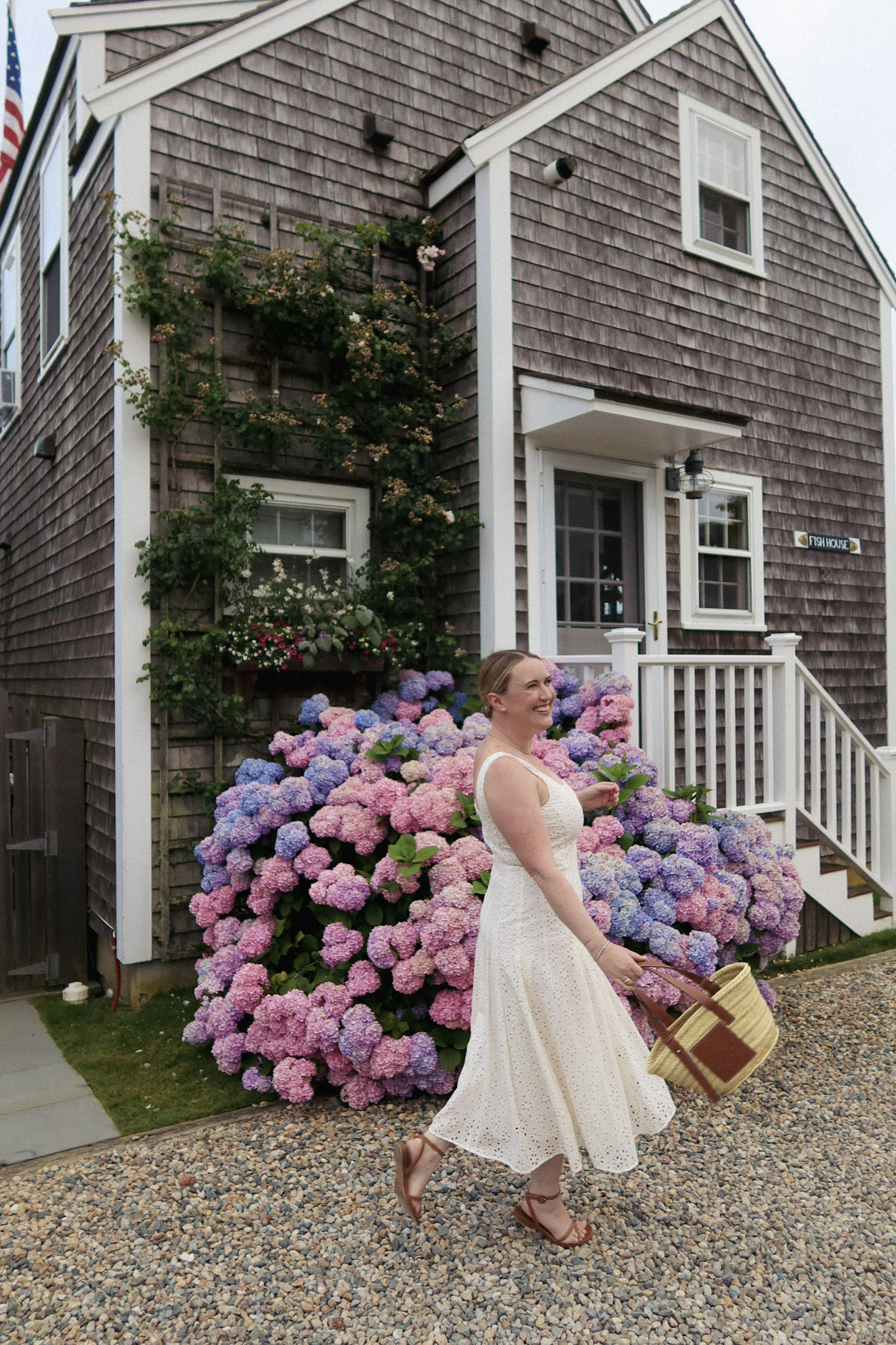 Eyelet Dress on Nantucket