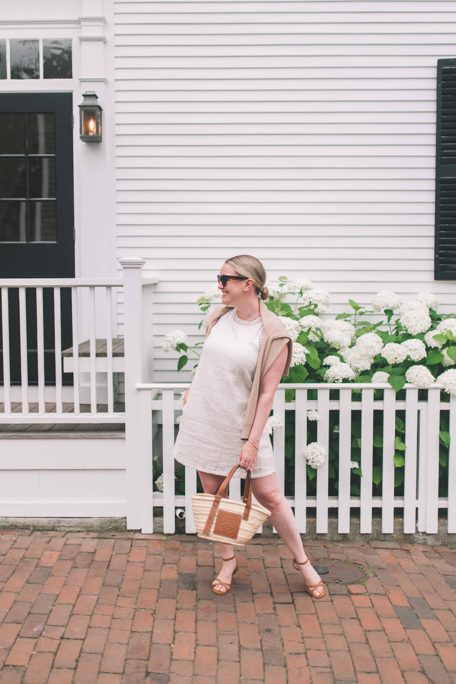 Mini Linen Dress on Nantucket