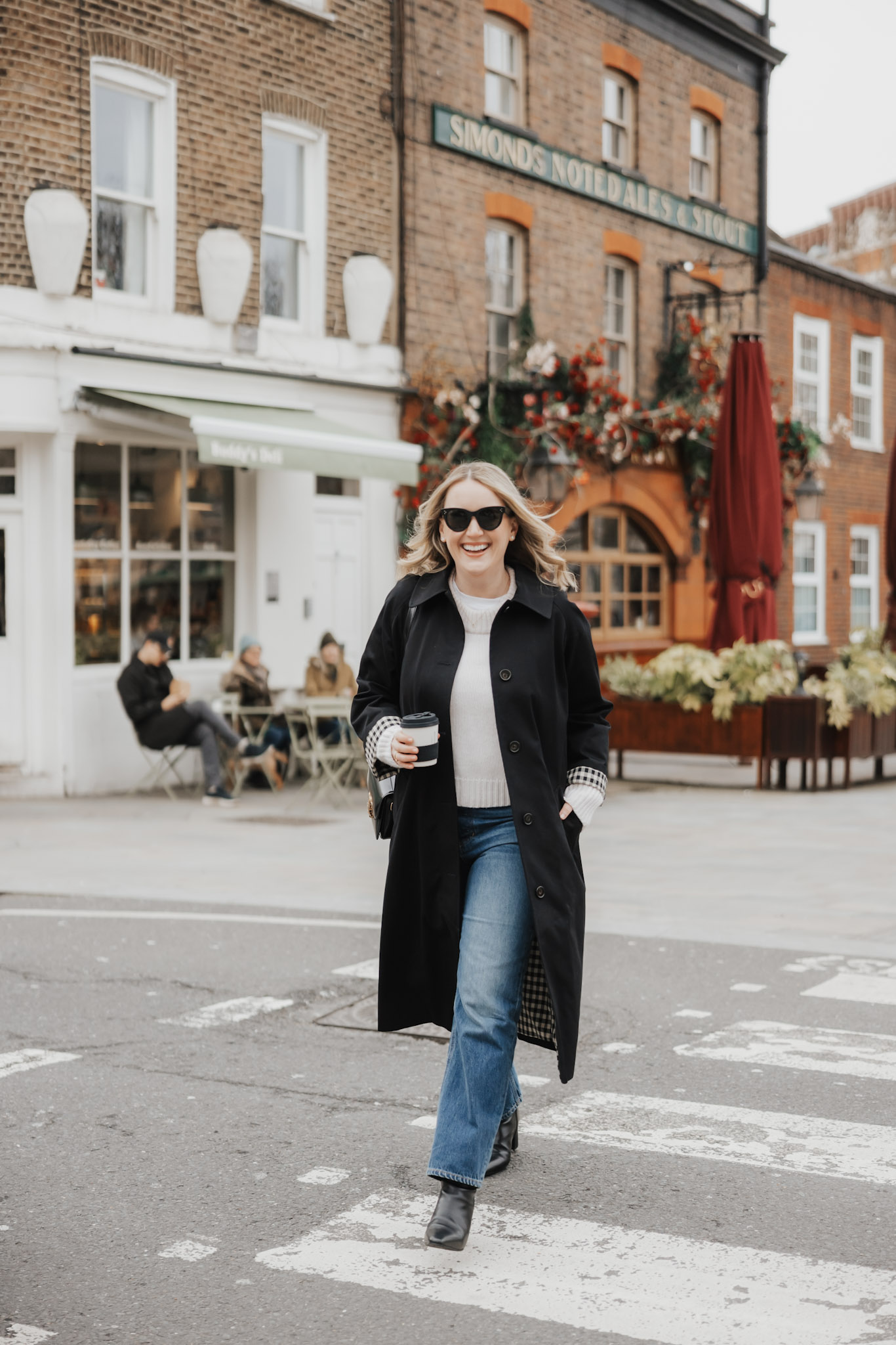 London Fall Winter Outfit with Inez Paz Boots