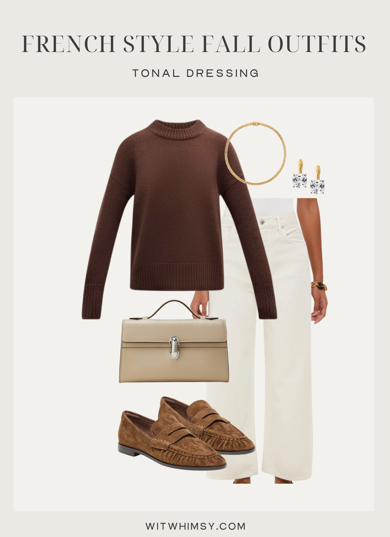 French Style Fall Outfit | Tonal Dressing